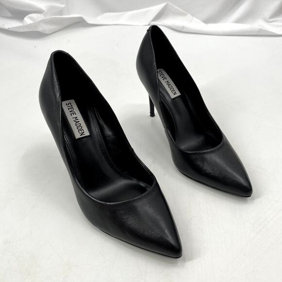 Steve madden Black Pointed Toe Heels - Picture 1 of 6